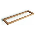 WS Bath Collections - Bamboo 51714 Bathroom Shelf in Bamboo - WS Bath Collections Bamboo Collection is an exclusive collection of fine bathroom accessories made to highest industry standards. Designed with Bamboo finishing that brings a clean refined modern and contemporary design to your bathroom makes the perfect choice for both residential and commercial projects.
