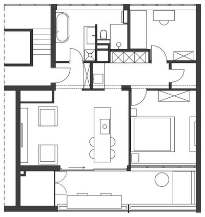 Plano de planta Beach-House