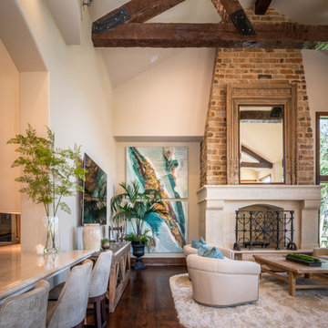 Sugar Land Transitional Chateau With Relaxed Rustic Charm