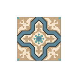 "Pescadero" 8x8 Encaustic Cement Tiles - Wall And Floor Tile