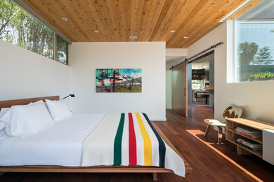 Minimalist bedroom photo in Los Angeles