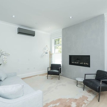 White Sleek Interior Custom Home