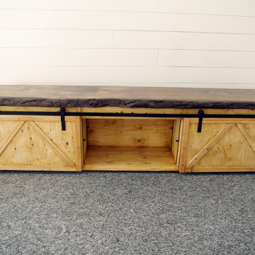 Edmonton Custom Live Edge TV stand
