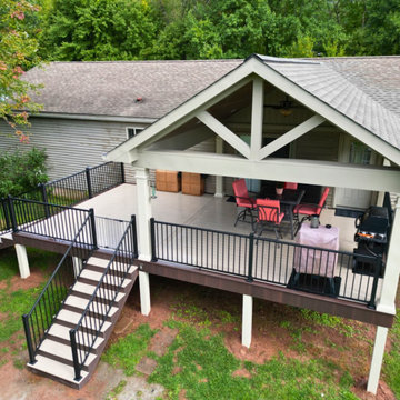 Rebuilt wood deck