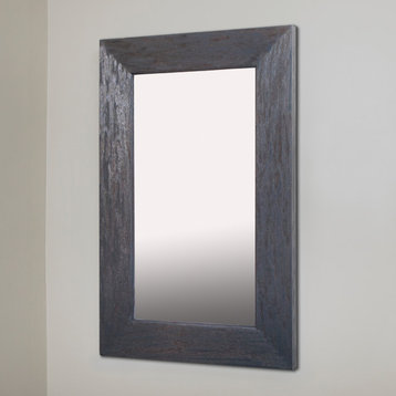 14x24 Fox Hollow Furnishings Mirrored Medicine Cabinet, Rustic Gray