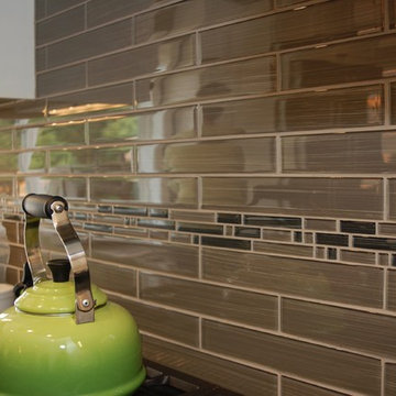 Glass subway tile