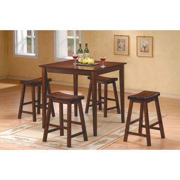 Olney Counter Height Dining Room Table and Stools, 5-Piece Set, Cherry