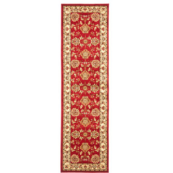 Safavieh Lyndhurst Collection LNH555 Rug, Red/Ivory, 2'3" X 8'