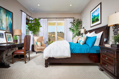 Transitional bedroom photo in Orange County