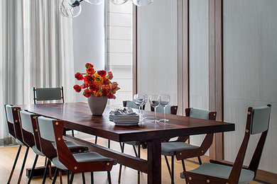 Dining room - contemporary dining room idea in New York