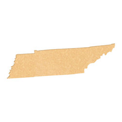 CuttingBoards.net - State Shaped Cutting Boards, Brown Richlite, Tennessee - Cutting Boards