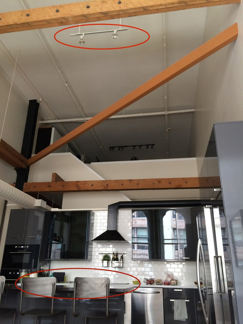 Need To Hang Lights Over Kitchen Island From 23 Foot Ceiling - Lighting Over Kitchen Island With Vaulted Ceiling