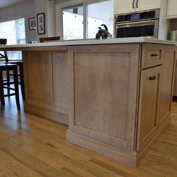 West Hialeah Place - Transitional White Kitchen