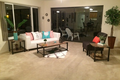Mid-sized beach style patio photo in Tampa