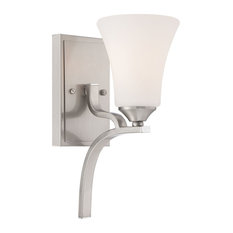 Treme 1-Light Wall Lamp, Brushed Nickel