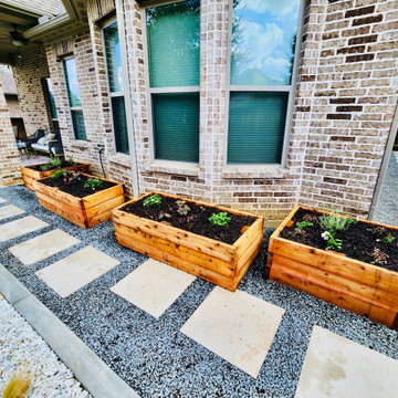 Side Yard Transformation with Custom Cedar Planter Boxes