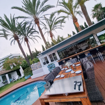 teppanyaki outdoor kitchen island