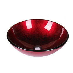 Foil Red Vessel Basin - Products