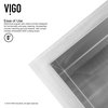 VIGO 30" Ludlow Stainless Steel Undermount Kitchen Sink, With Sink, Grid and Str