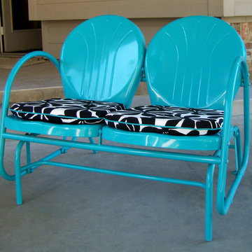 Eclectic Vintage Glider Cushions