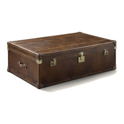 Vintage Steamer Trunk Table 54" - Coffee Tables