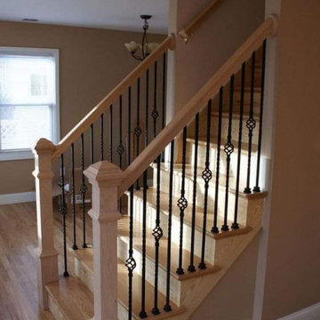 Wood Stairs and Railings in Nigeria