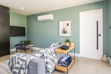 Photo of a small modern home design in Sunshine Coast.