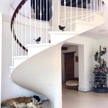 Award Winning Spiral staircases in beautiful Portuguese Limestone