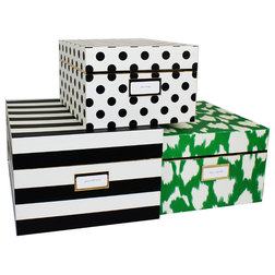Contemporary Decorative Boxes Kate Spade New York Nesting Boxes, Set of 3