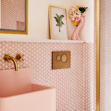 12 Ways With Clay Pink Bathroom Tiles