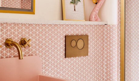12 Ways With Clay Pink Bathroom Tiles