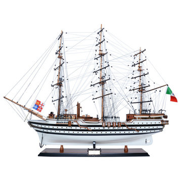 Amerigo Vespucci Painted | Museum-quality | Fully Assembled Wooden Model Ship |