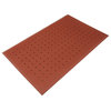 Rubber-Cal Soft Cloud Drainage Anti-Fatigue Mat 3/4" Thick, 3'x5' Red