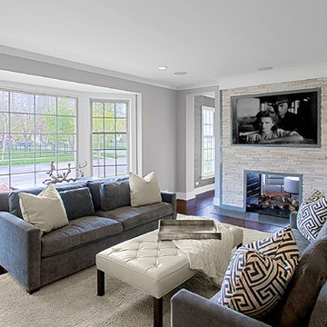 Living Room w 2 sided fireplace
