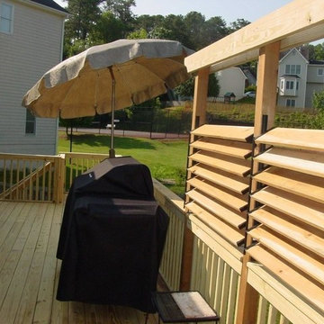 Easy Extra Privacy Deck Fence with Louvers