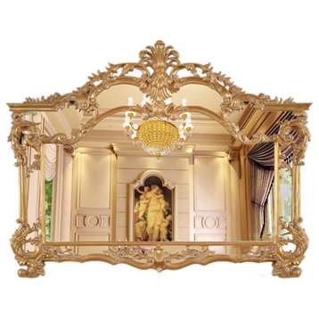 Rosia 55.12" Framed Accent Mirror, Gold