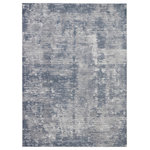 Nourison - Nourison Rustic Textures 7'10" x 10'6" Grey Modern Indoor Area Rug - Deep, varied shades of grey create an artisticaly abstract visual on this beautifully carved contemporary rug from the Rustic Textures Collection. Distressed color effects and intricate high-low pile construction create a thoroughly modern rug, with silky smooth texture that add an urban appeal to any space.