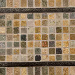 Golden White And Gold Green Quartzite - Tile