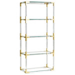 Jonathan Adler - Jacques Etagere, Brass - The perfect blend of simplicity and glamour, modern and traditional.