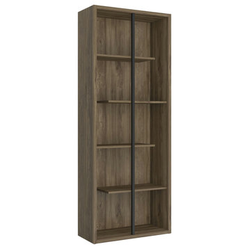 Techni Mobili Standard 5-Tier Wooden Bookcase, Walnut