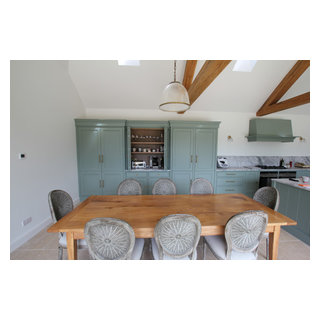 Large kitchen/diner extension with large sliding doors to the terrace ...