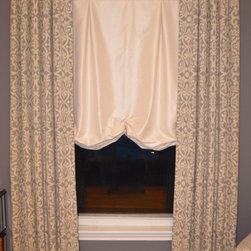 Balloon Shades with Custom Panels - Window Treatments