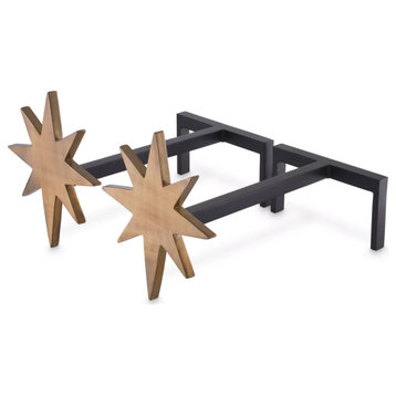 Modern Decorative Andiron Set (2) | Eichholtz Star