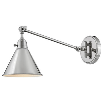 Hinkley Arti LED Wall Sconce, Polished Nickel