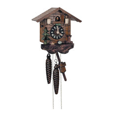 Schneider Cuckoo Clocks - 1-Day Small Rain Barrel Cuckoo Clock in Antique  Finish -