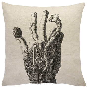 Mythology Linen Throw Pillow