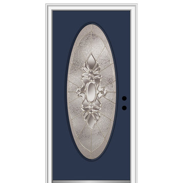 Heirloom Master Oval Naval Front Door, 31.5"x81.75", Left Hand in-Swing