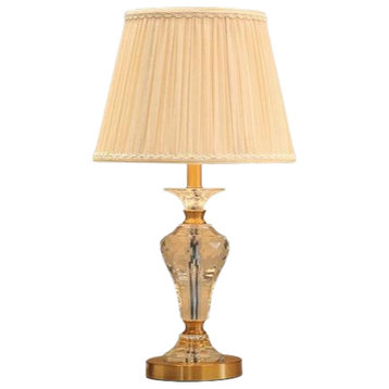 Lausanne | Exquisite Crystal Table Lamp with Fabric Shades, Color B