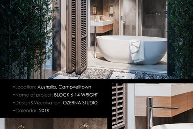 Bathroom - modern bathroom idea in Philadelphia