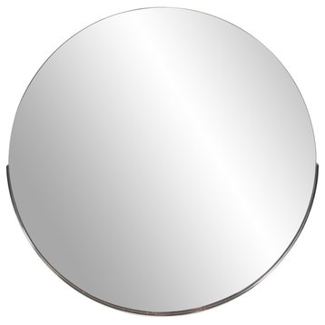 Roseto HEMIR36274 Zanki 30" Diameter Circular Flat Accent Mirror - Polished